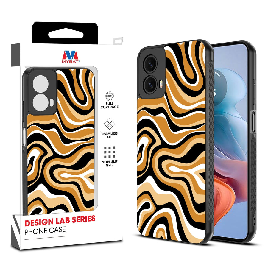 MyBat Design Lab Series Case for Motorola Moto G 5G (2024) - Groovy Golden Swirls