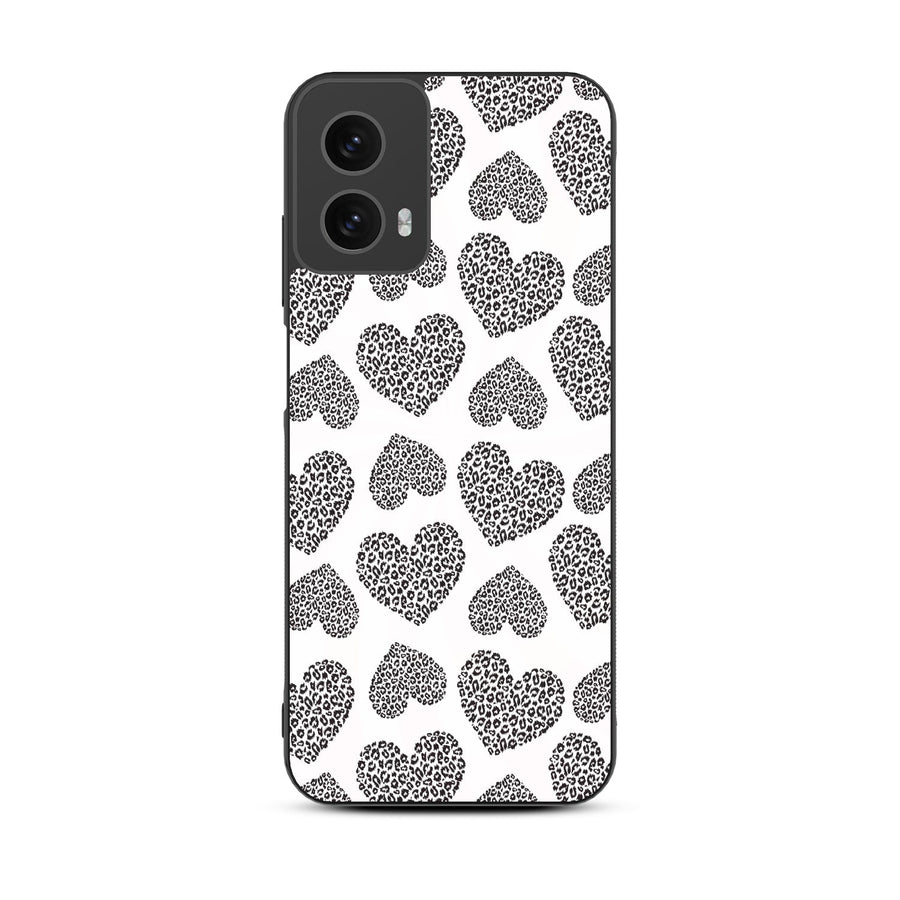 MyBat Design Lab Series Case for Motorola Moto G 5G (2024) - Leopard Print Hearts