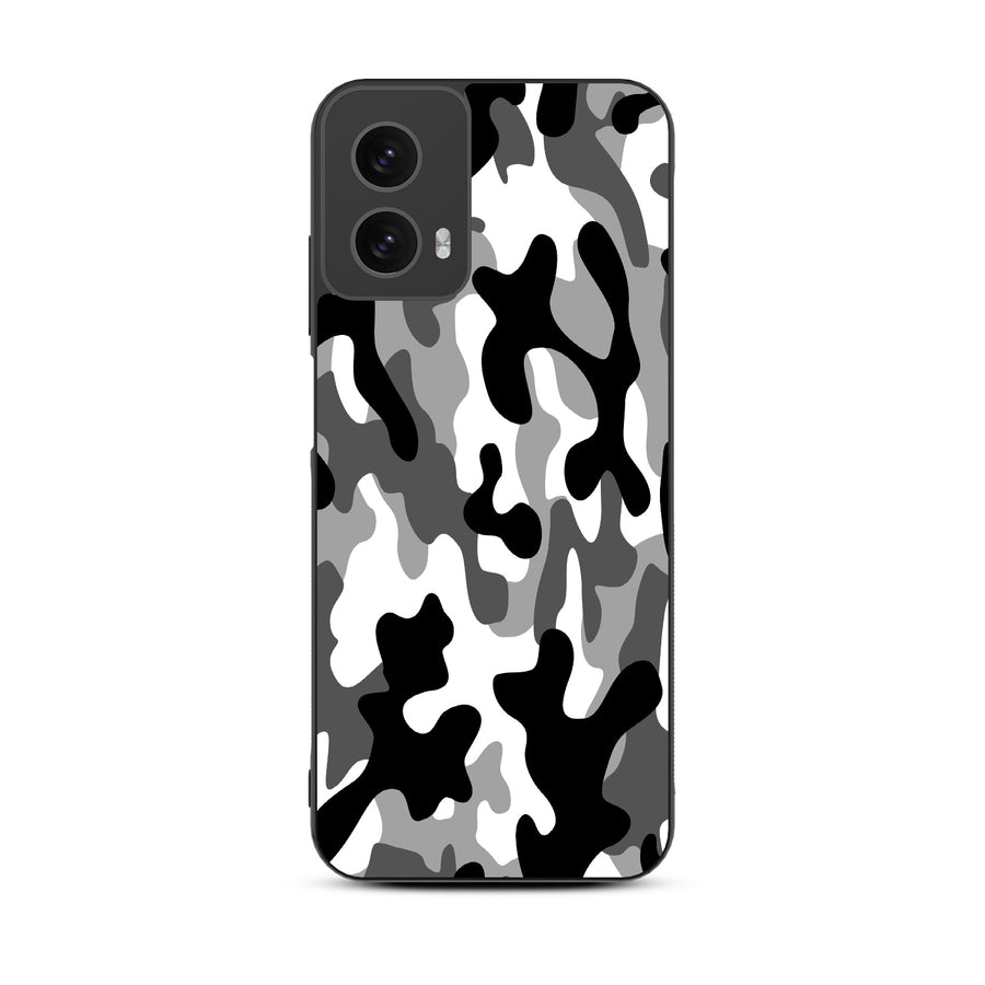MyBat Design Lab Series Case for Motorola Moto G 5G (2024) - Black & White Camouflage - MMG5G24CSLESM122-3.jpg
