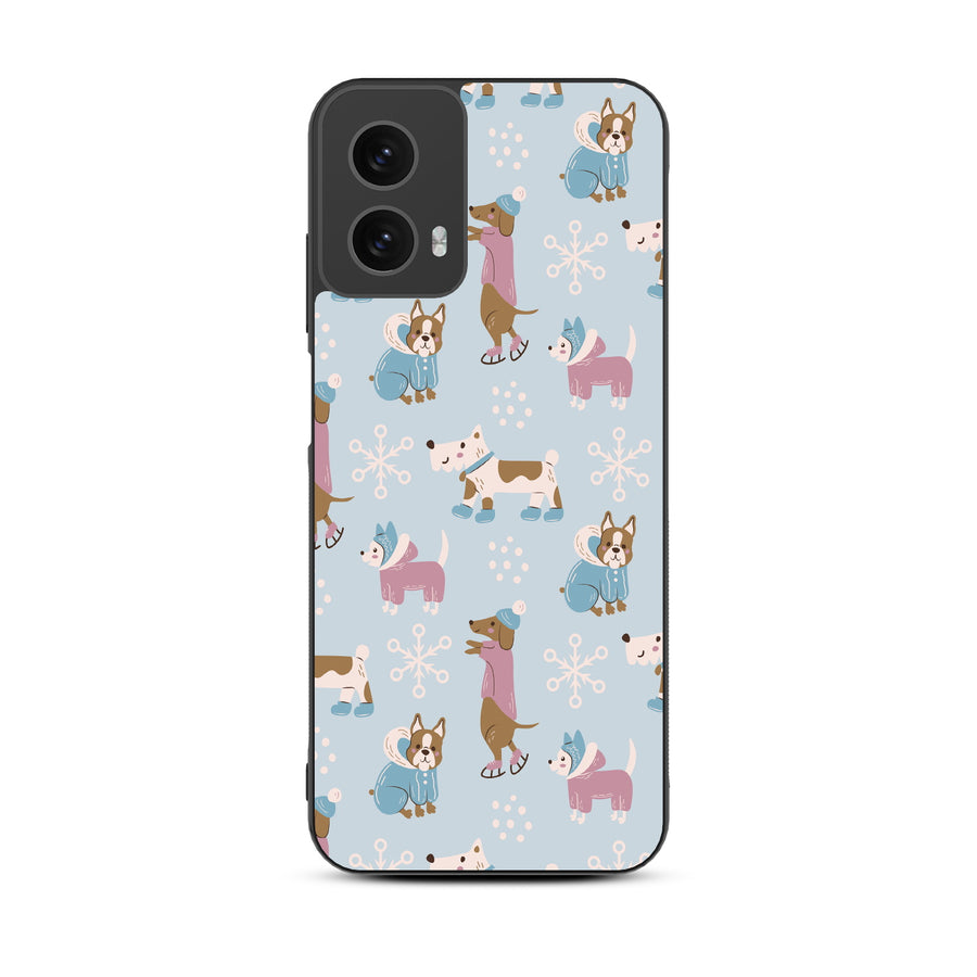 MyBat Design Lab Series Case for Motorola Moto G 5G (2024) - Puppy Snow Play - MMG5G24CSLESM299-3.jpg