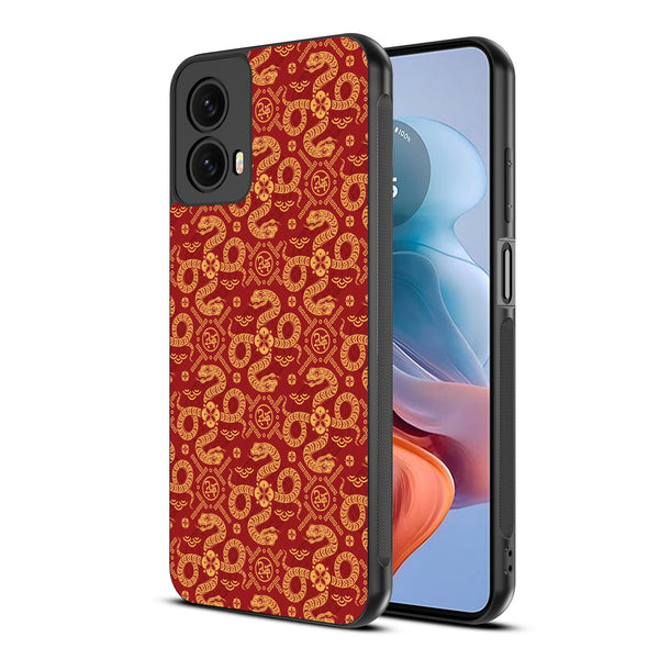 MyBat Design Lab Series Case for Motorola Moto G 5G (2024) - Golden Snake Dance - MMG5G24CSLESM317-2.jpg
