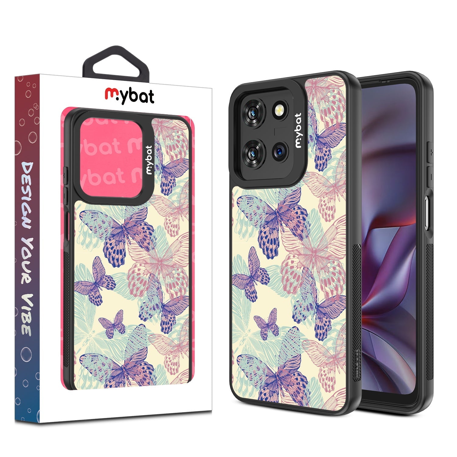 MyBat Design Lab Series Case for Motorola Moto G 5G (2025) / Moto G 5G (2026) / Moto G Play (2026) – Butterflies