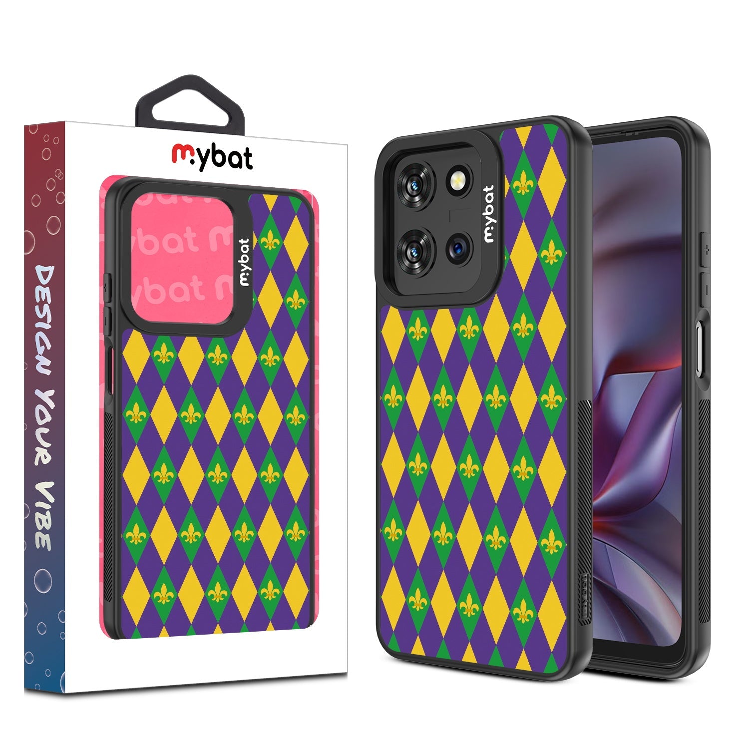 MyBat Design Lab Series Case for Motorola Moto G 5G (2025) / Moto G 5G (2026) / Moto G Play (2026) – Mardi Gras