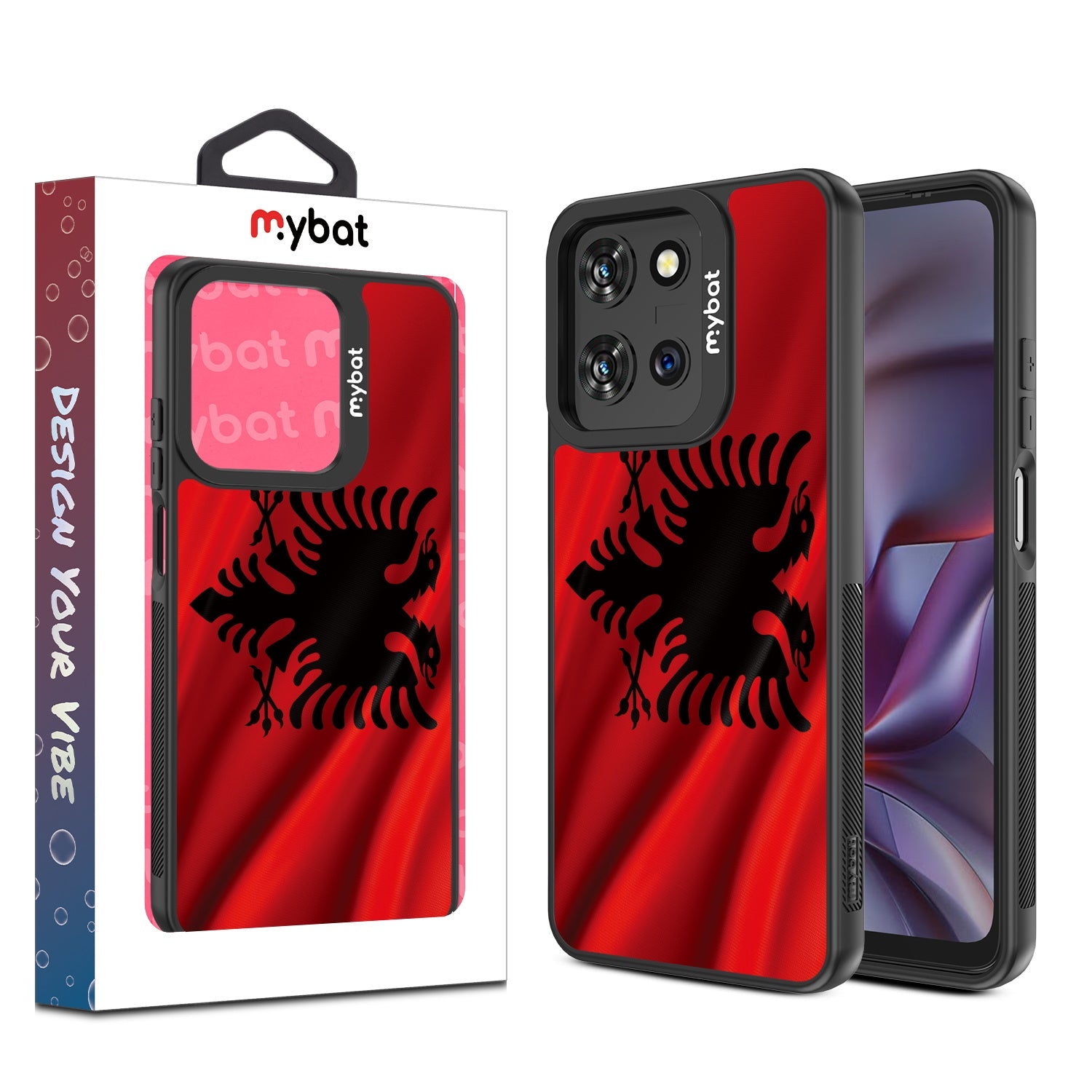 MyBat Design Lab Series Case for Motorola Moto G 5G (2025) / Moto G 5G (2026) / Moto G Play (2026) – Albania Flag