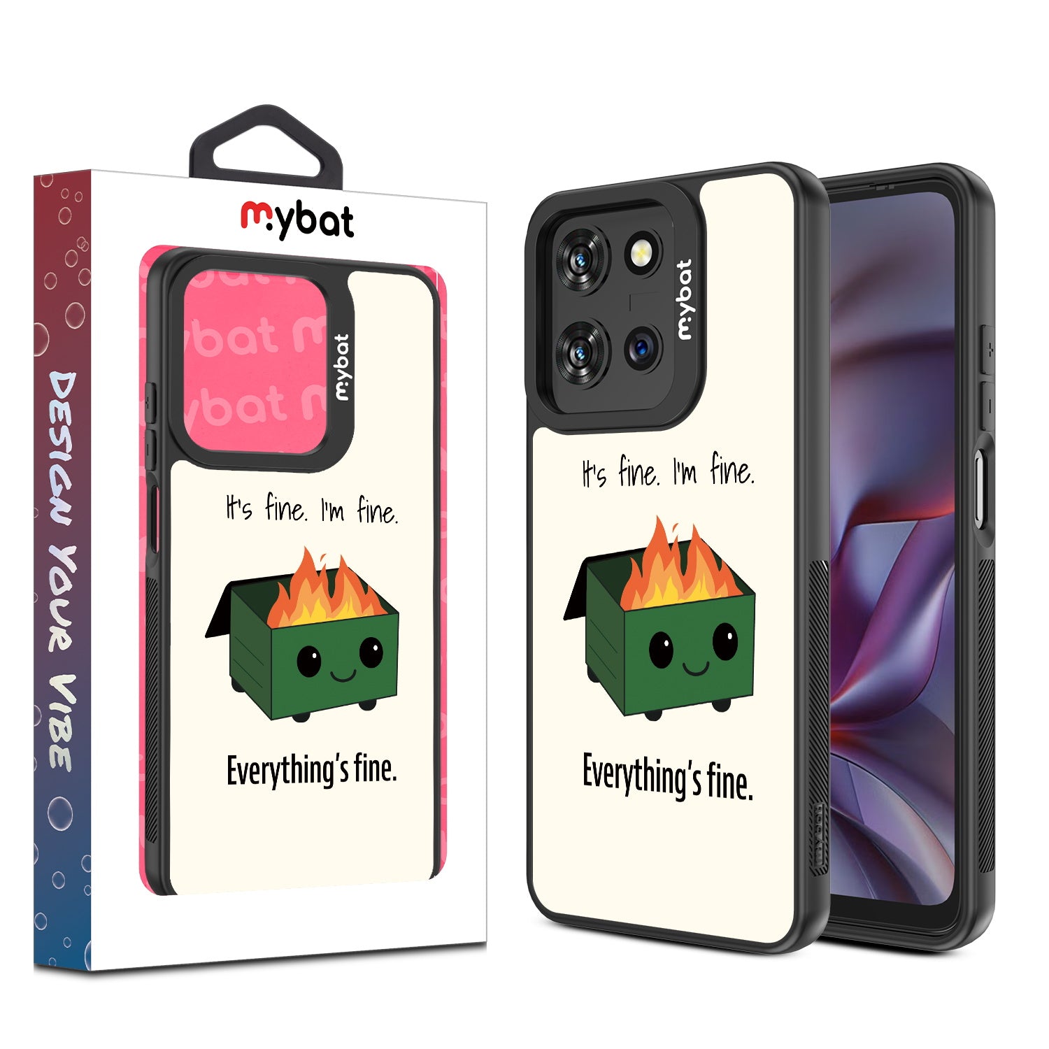 MyBat Design Lab Series Case for Motorola Moto G 5G (2025) / Moto G 5G (2026) / Moto G Play (2026) – Dumpster Fire