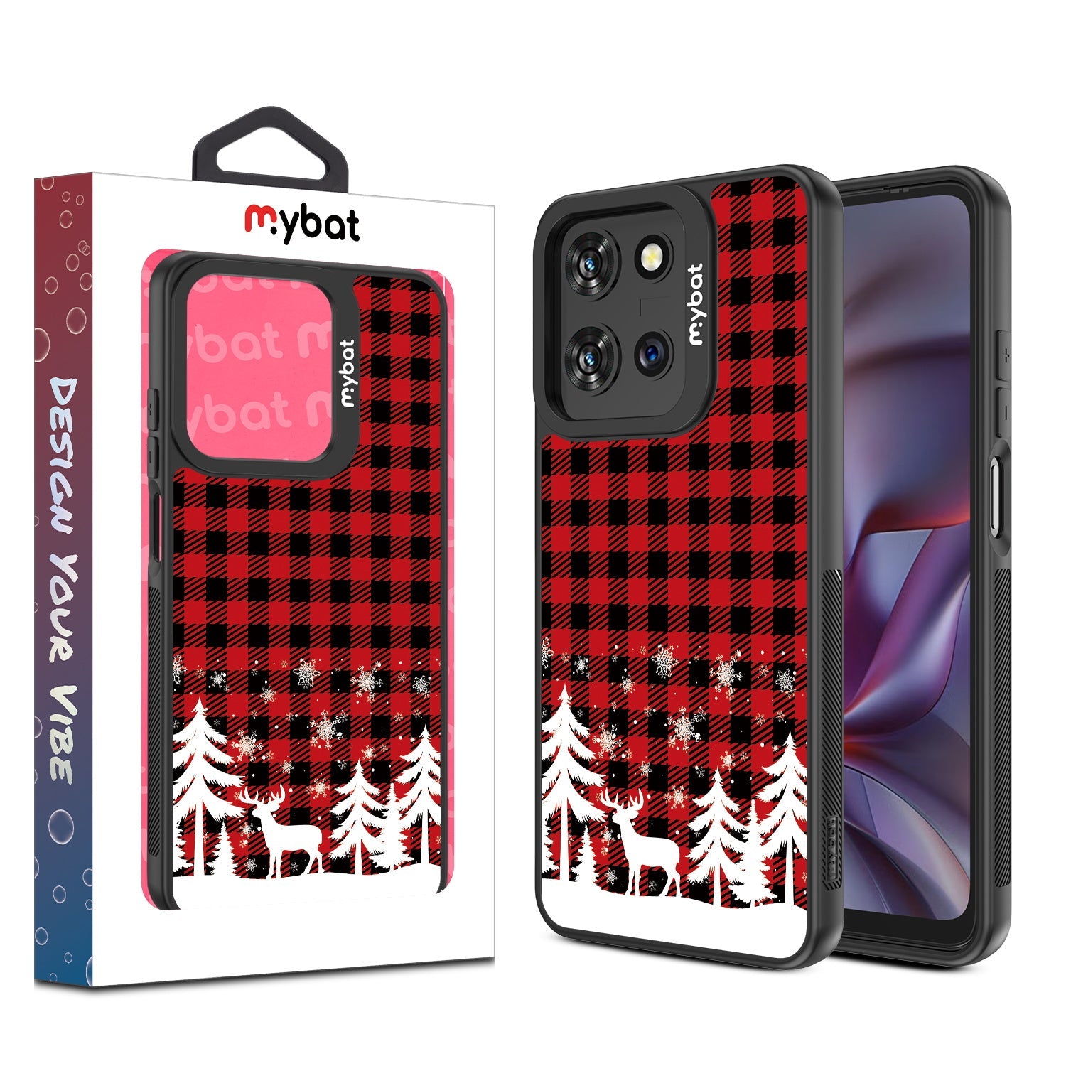 MyBat Design Lab Series Case for Motorola Moto G 5G (2025) / Moto G 5G (2026) / Moto G Play (2026) – Reindeer Flannel
