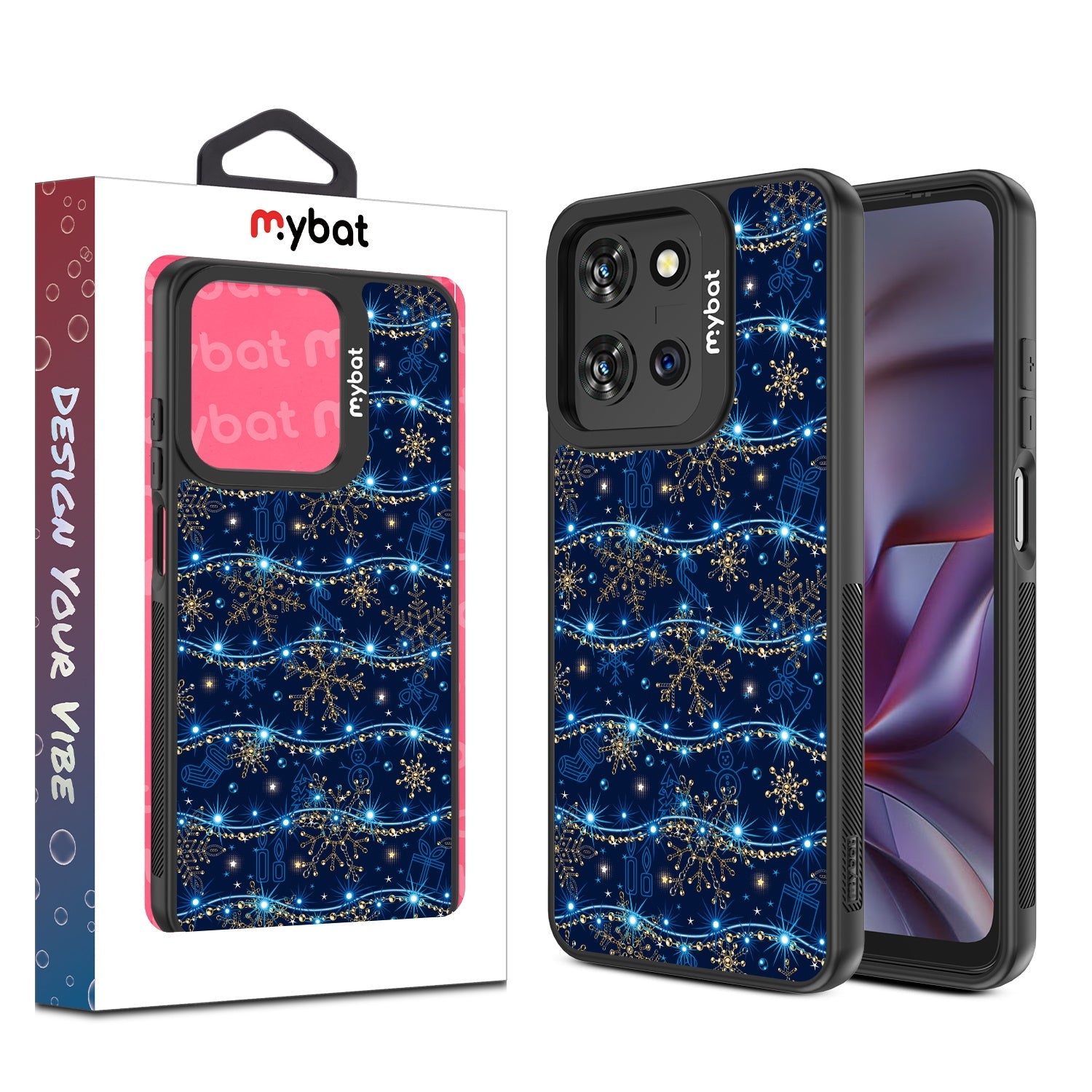 MyBat Design Lab Series Case for Motorola Moto G 5G (2025) / Moto G 5G (2026) / Moto G Play (2026) – Snowflake Twinkle