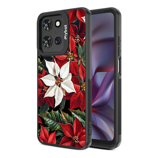 MyBat Design Lab Series Case for Motorola Moto G 5G (2025) / Moto G 5G (2026) / Moto G Play (2026) – Christmas Poinsettias - MMG5G25CSLESMP301-2.jpg