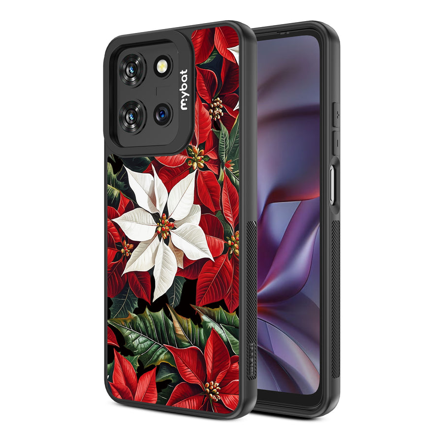 MyBat Design Lab Series Case for Motorola Moto G 5G (2025) / Moto G 5G (2026) / Moto G Play (2026) – Christmas Poinsettias - MMG5G25CSLESMP301-2.jpg