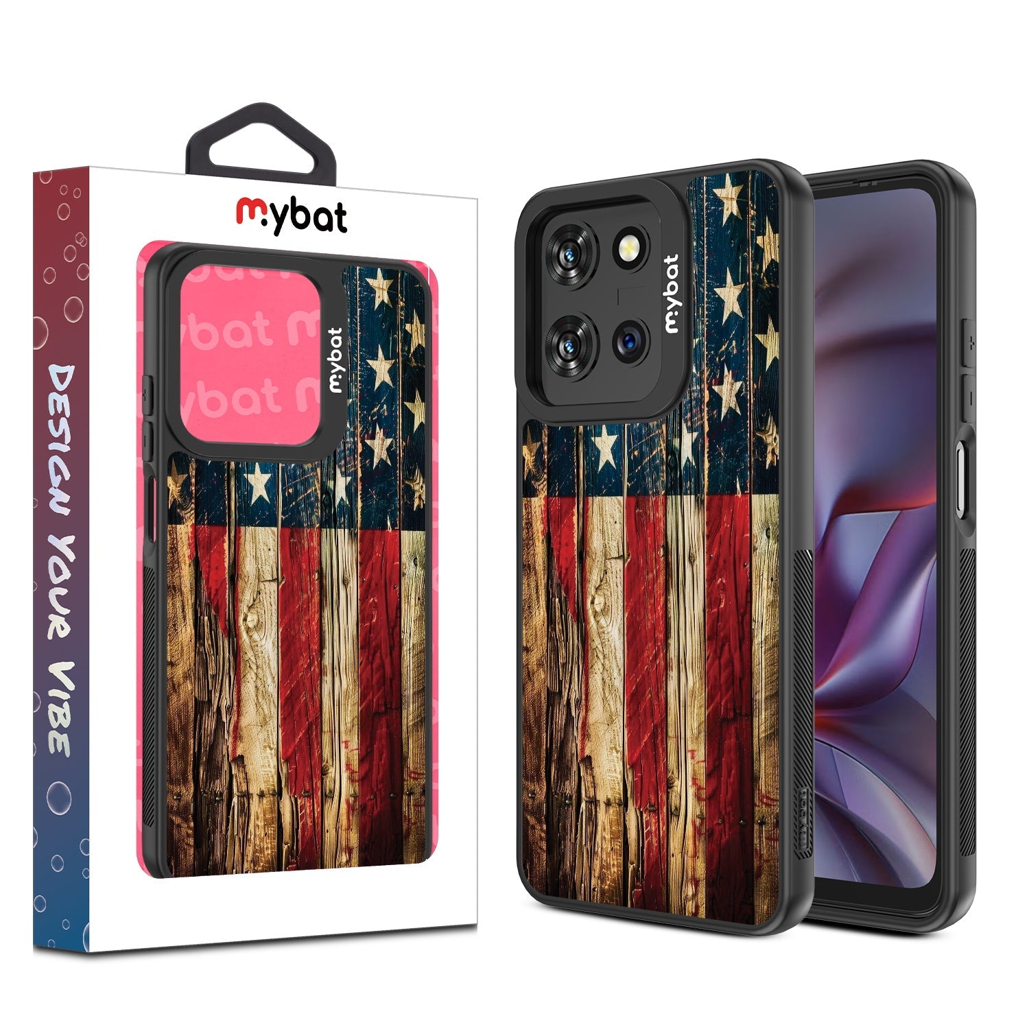 MyBat Design Lab Series Case for Motorola Moto G 5G (2025) / Moto G 5G (2026) / Moto G Play (2026) - US Painted Flag