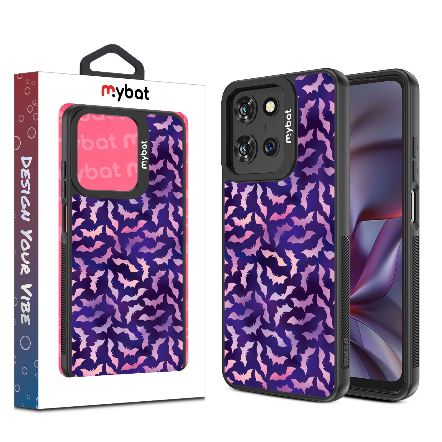 MyBat Design Lab Series Case for Motorola Moto G 5G (2025) / Moto G 5G (2026) / Moto G Play (2026) – Twilight Bats - MMG5G25CSLESMP422-1.jpg