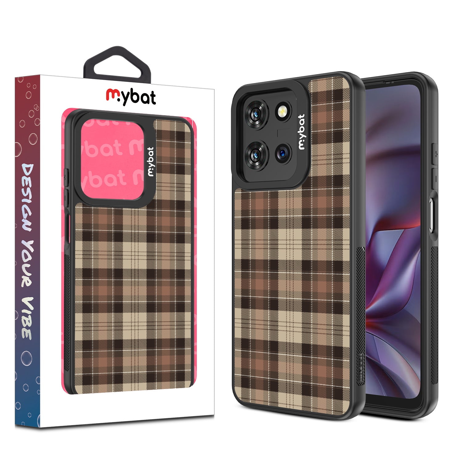 MyBat Design Lab Series Case for Motorola Moto G 5G (2025) / Moto G 5G (2026) / Moto G Play (2026) – Mocha Flannel