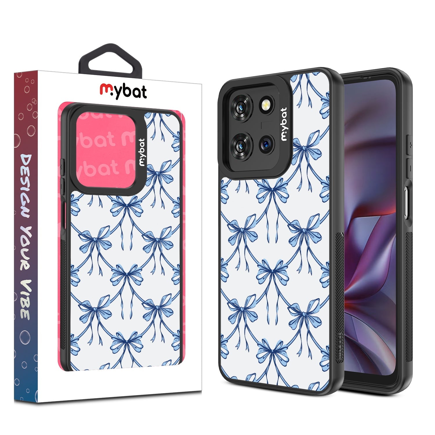 MyBat Design Lab Series Case for Motorola Moto G 5G (2026)/ G 5G 2025 / G Play 2026 - Blue Ribbon