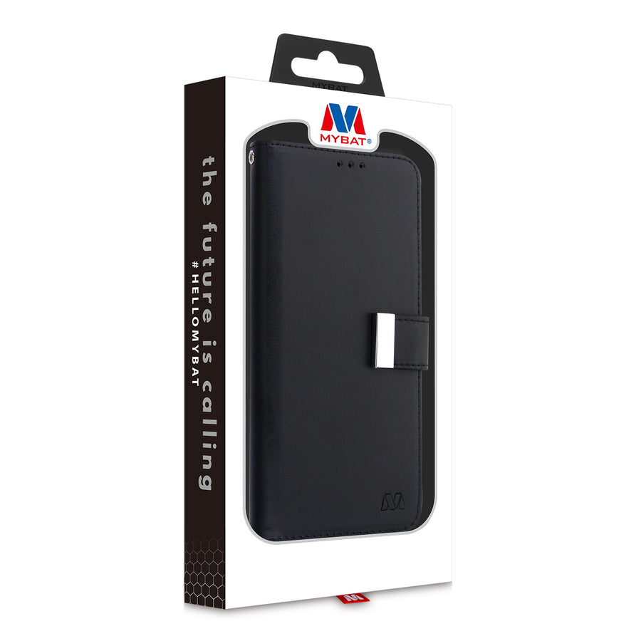 MyBat MyJacket Wallet Xtra Series for Motorola Moto G Pure / Moto G Power (2022) - Black / Black - MMGPPCMJG031-7.jpg