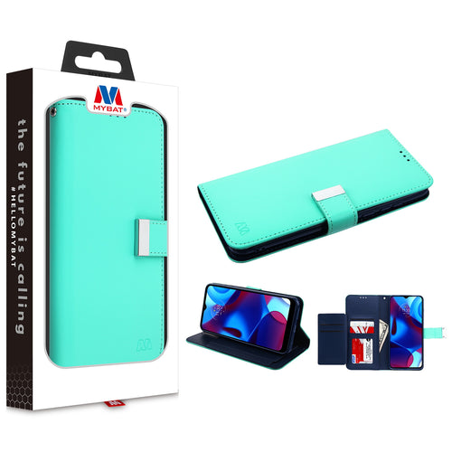 MyBat MyJacket Wallet Xtra Series for Motorola Moto G Pure / Moto G Power (2022) - Teal Green / Dark Blue - MMGPPCMJG038-1.jpg