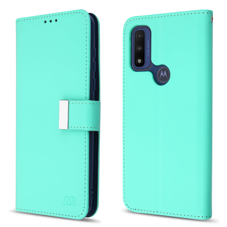 MyBat MyJacket Wallet Xtra Series for Motorola Moto G Pure / Moto G Power (2022) - Teal Green / Dark Blue - MMGPPCMJG038-6.jpg
