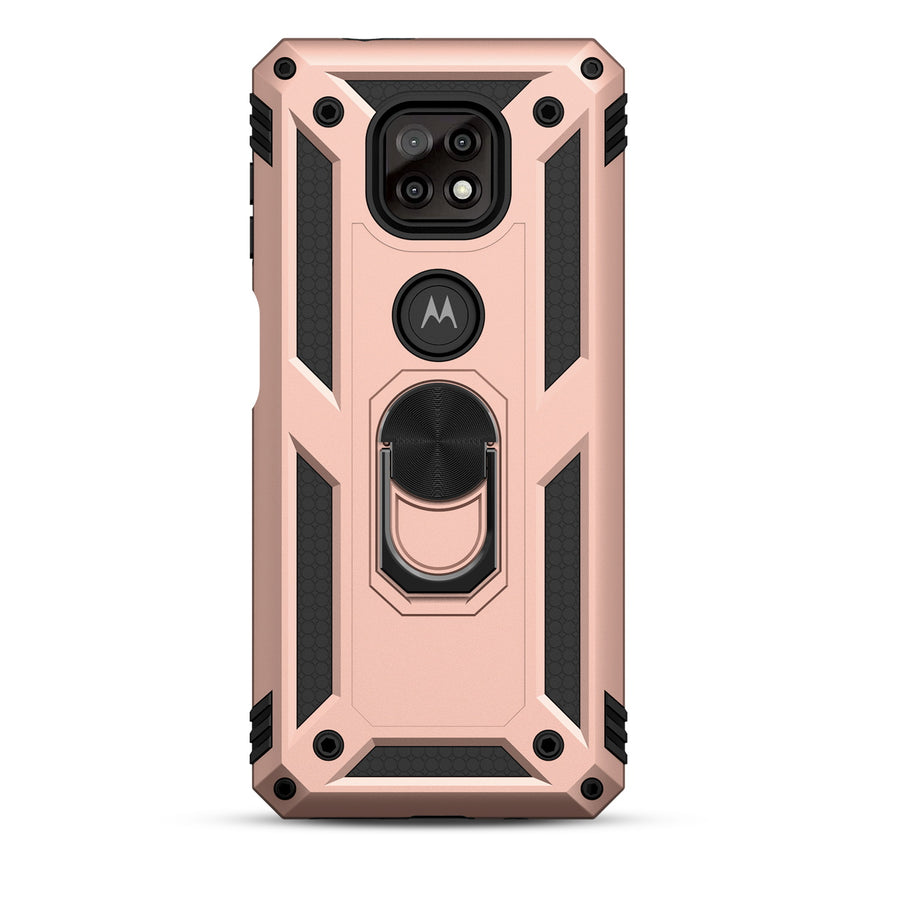 MyBat Anti-Drop Hybrid Protector Case (with Ring Stand) for Motorola Moto G Power (2021) - Rose Gold / Black - MMGPW21CSFSSS244-3.jpg