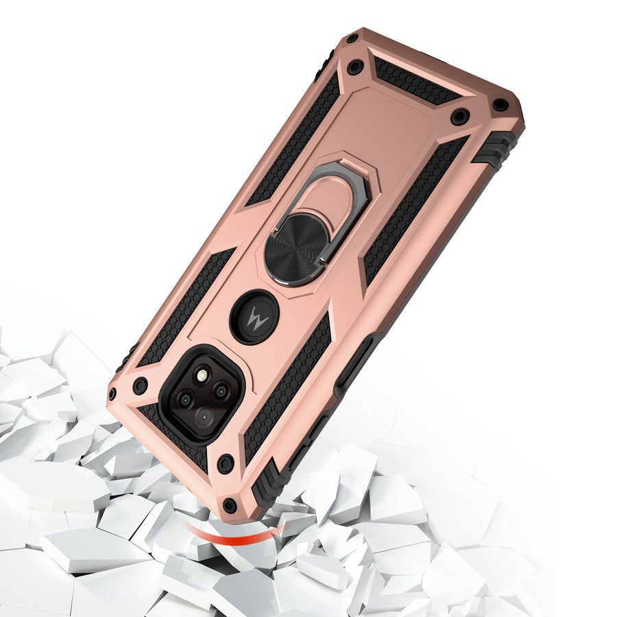 MyBat Anti-Drop Hybrid Protector Case (with Ring Stand) for Motorola Moto G Power (2021) - Rose Gold / Black - MMGPW21CSFSSS244-5.jpg