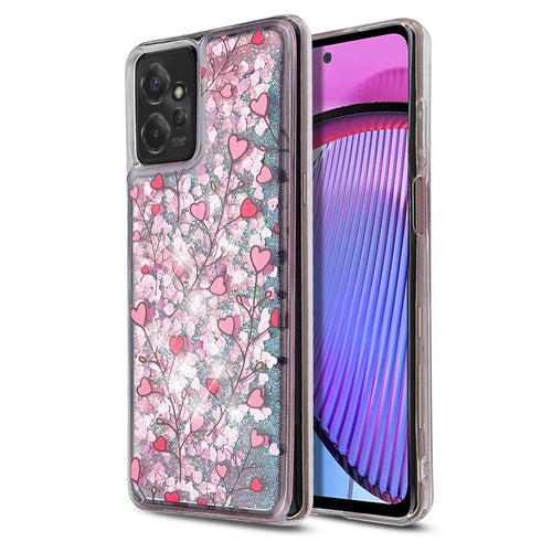 MyBat Quicksand Glitter Hybrid Protector Cover for Motorola Moto G Power 5G (2023) - Heart Vines - MMGPW23CSGTMM021-2.jpg