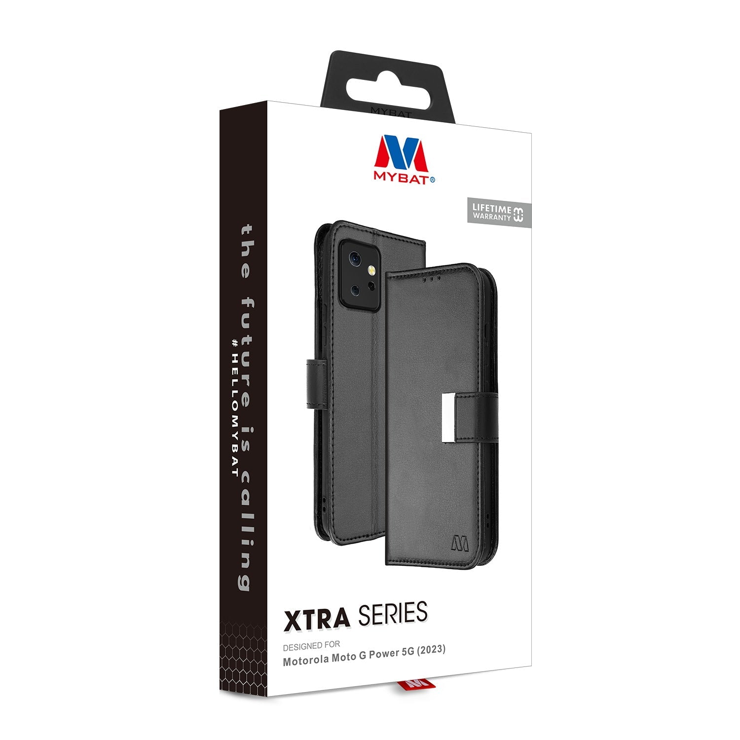 MyBat MyJacket Wallet Xtra Series for Motorola Moto G Power 5G (2023) - Black / Black