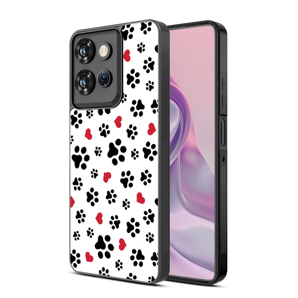 MyBat Design Lab Series Case for Motorola Moto G Power 5G 2026 / 2025 - Paw Prints and Hearts - MMGPW26CSLESM001-2.jpg