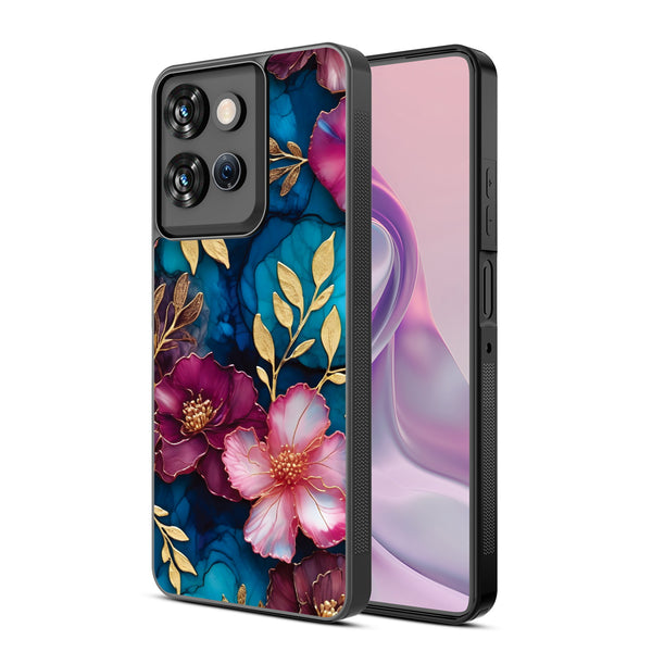 MyBat Design Lab Series Case for Motorola Moto G Power 5G 2026 / 2025 - Gilded Petals - MMGPW26CSLESM188-2.jpg