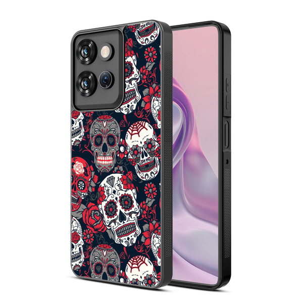 MyBat Design Lab Series Case for Motorola Moto G Power 5G 2026 / 2025 - Sugar Rose Skulls - MMGPW26CSLESM418-2.jpg