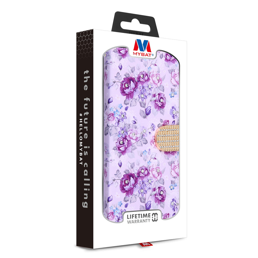 MyBat MyJacket Wallet Diamond Series for Motorola Moto G Play (2021) - Fresh Purple Flowers - MMGPY21PCMJD103-7.jpg