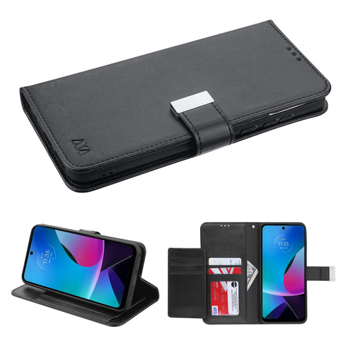 MyBat MyJacket Wallet Xtra Series for Motorola Moto G Play (2023) - Black / Black - MMGPY23PCMJG031-2.jpg