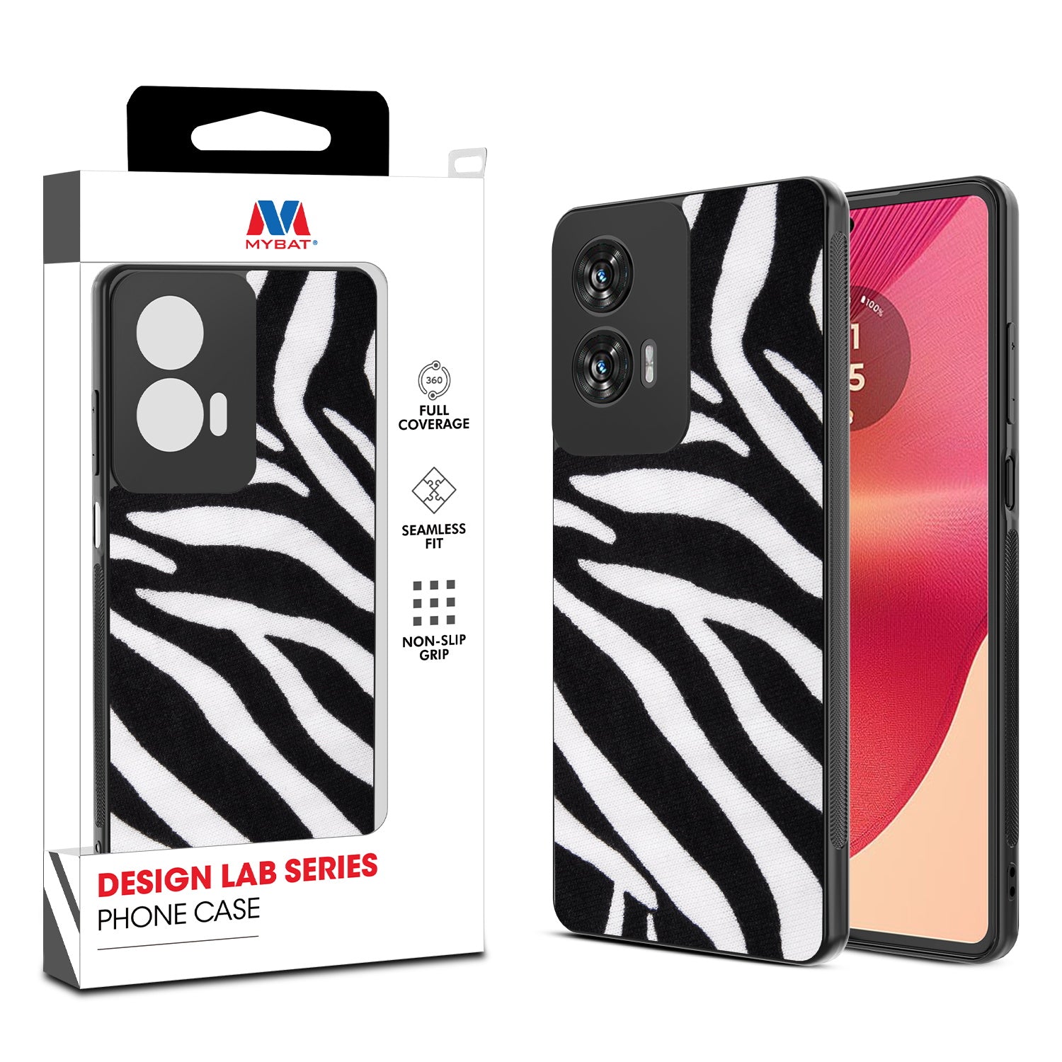 MyBat Design Lab Series Case for Motorola Moto G Stylus 5G (2024) - Zebra Print