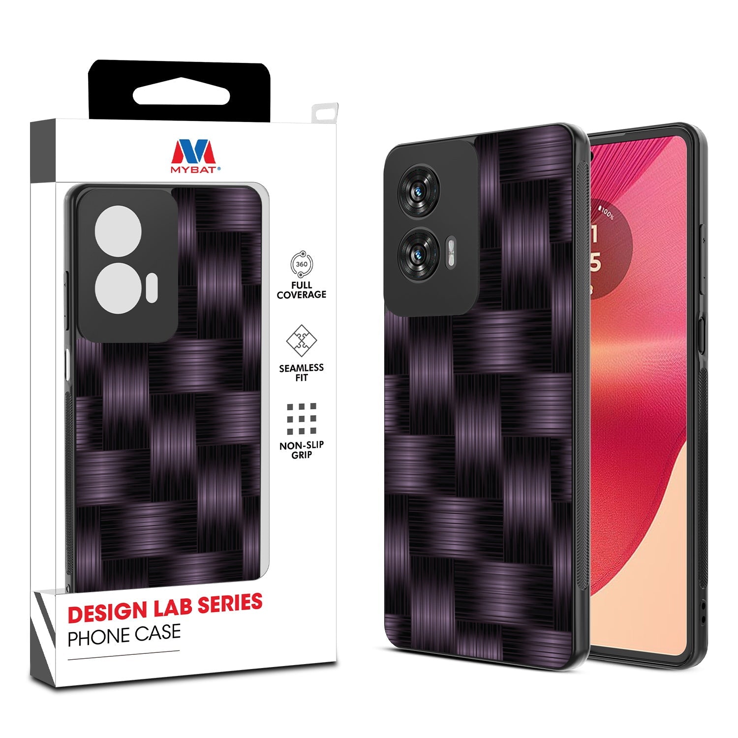 MyBat Design Lab Series Case for Motorola Moto G Stylus 5G (2024) - Woven Carbon Fiber