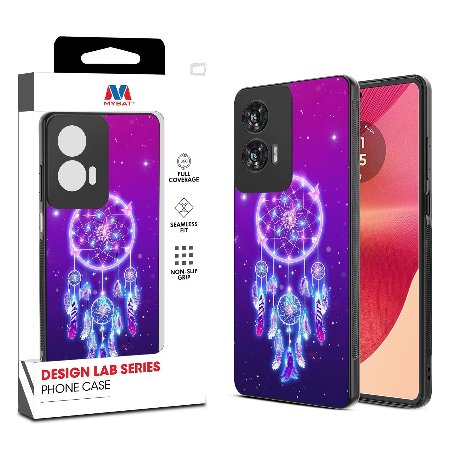 MyBat Design Lab Series Case for Motorola Moto G Stylus 5G (2024) - Neon Dreamcatcher