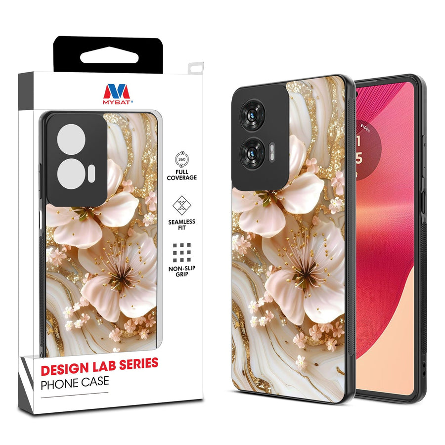 MyBat Design Lab Series Case for Motorola Moto G Stylus 5G (2024) - Golden Petal Glow
