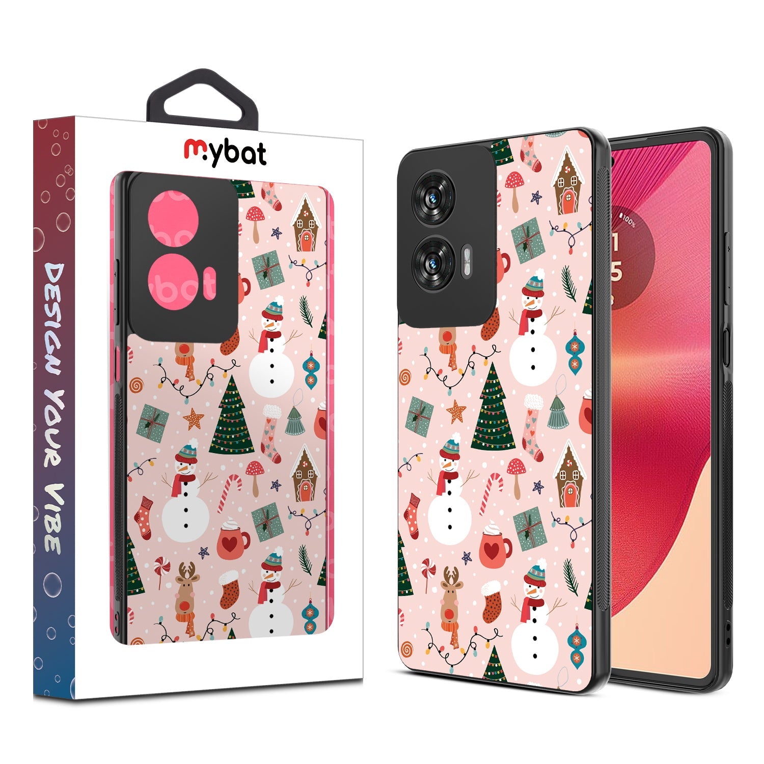 MyBat Design Lab Series Case for Motorola Moto G Stylus 5G (2024) - Holly Jolly Time