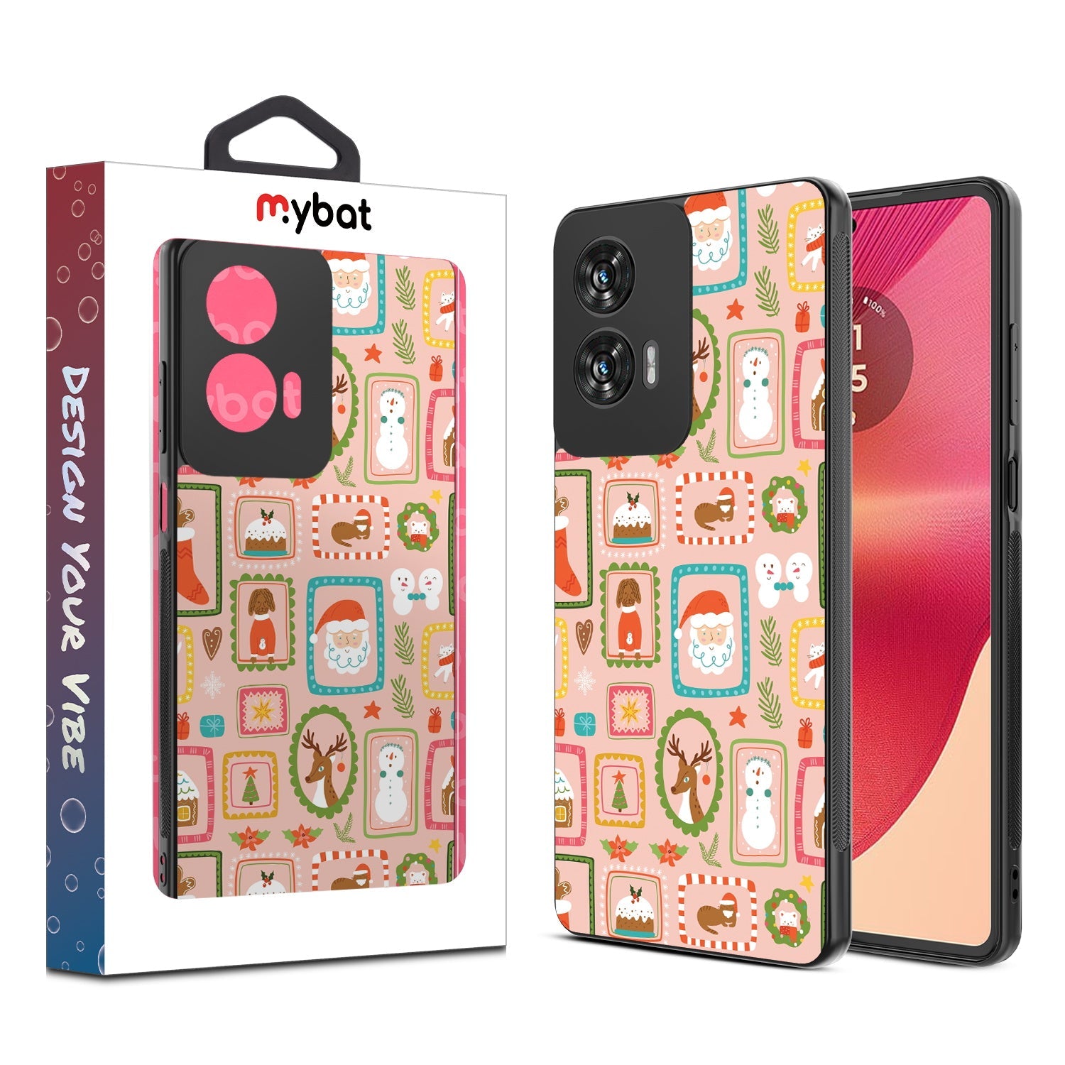 MyBat Design Lab Series Case for Motorola Moto G Stylus 5G (2024) - Holiday Stamps
