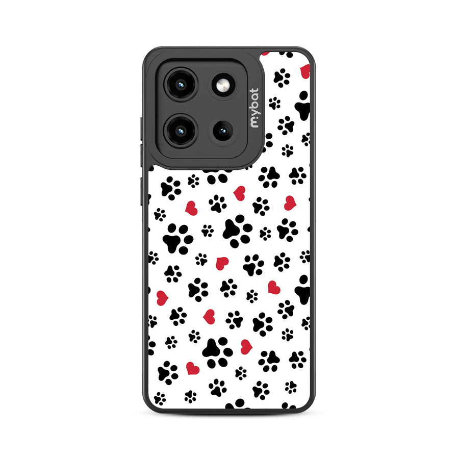 MyBat Design Lab Series Case for Motorola Moto G Stylus 5G (2025) / Moto G Stylus 5G (2026) - Paw Prints and Hearts