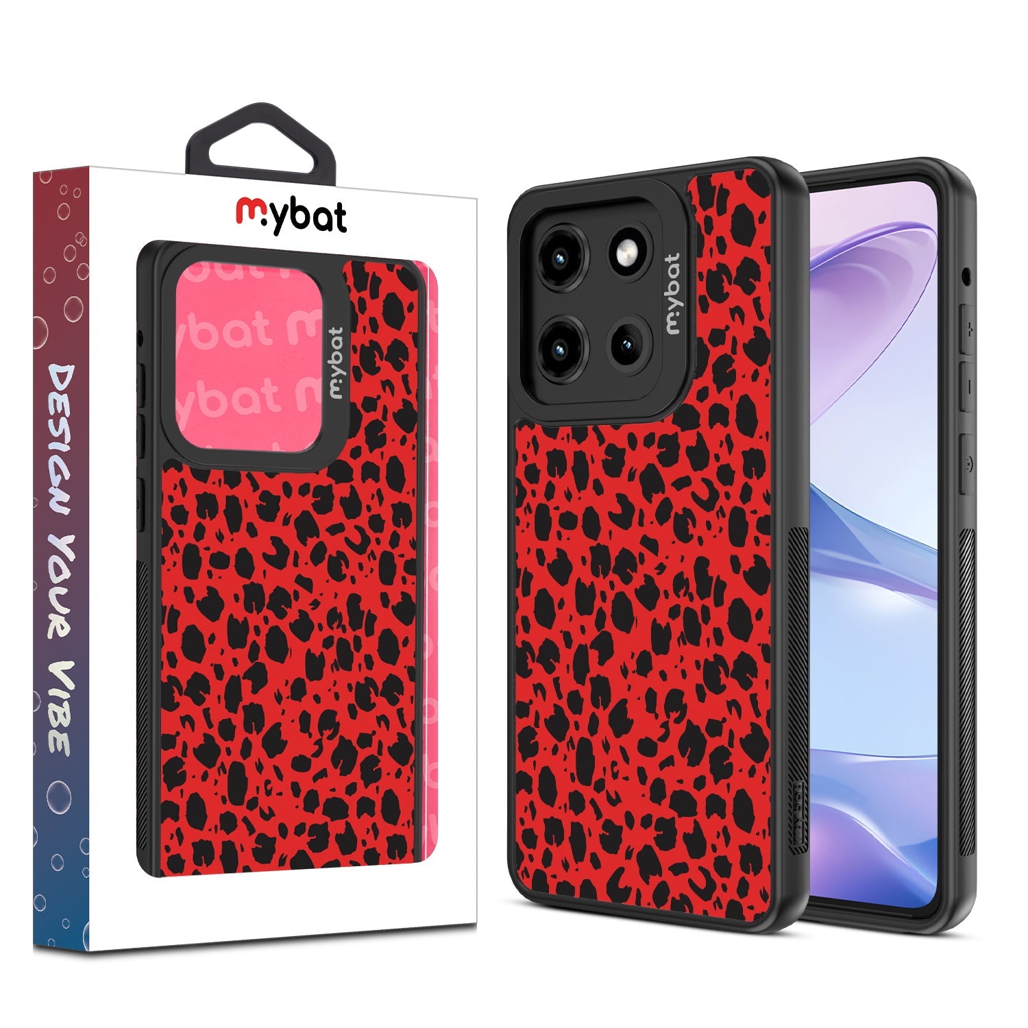 MyBat Design Lab Series Case for Motorola Moto G Stylus 5G (2025) / Moto G Stylus 5G (2026) - Red Leopard Print