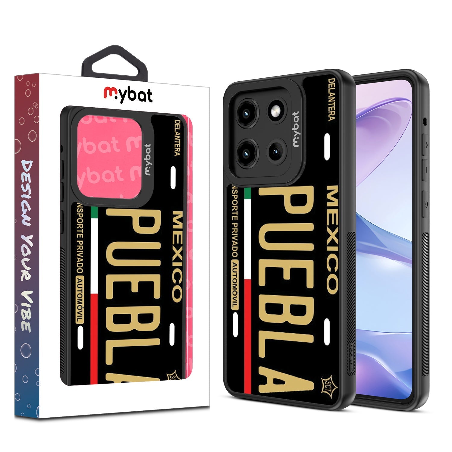 MyBat Design Lab Series Case for Motorola Moto G Stylus 5G (2025) / Moto G Stylus 5G (2026) - Puebla Black