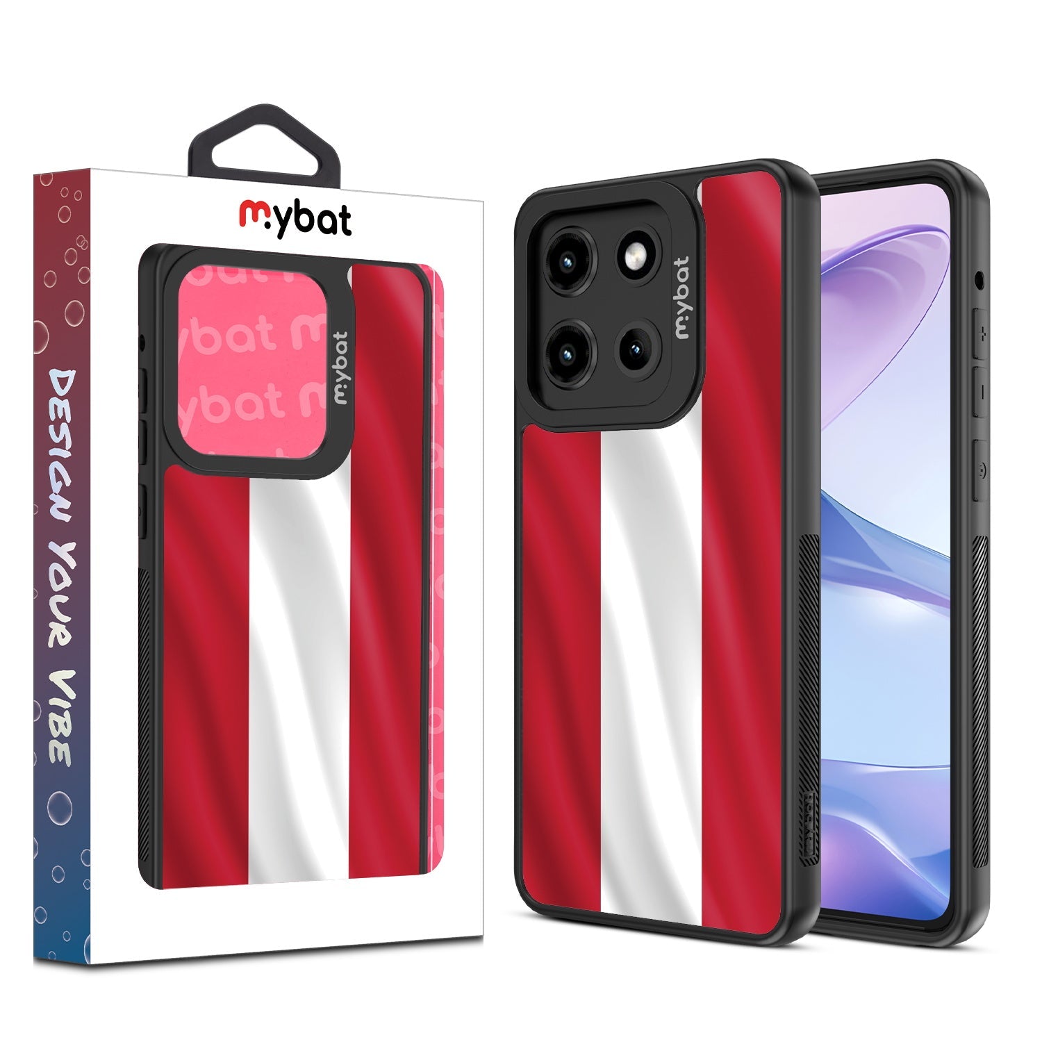 MyBat Design Lab Series Case for Motorola Moto G Stylus 5G (2025) / Moto G Stylus 5G (2026) - Austria Flag