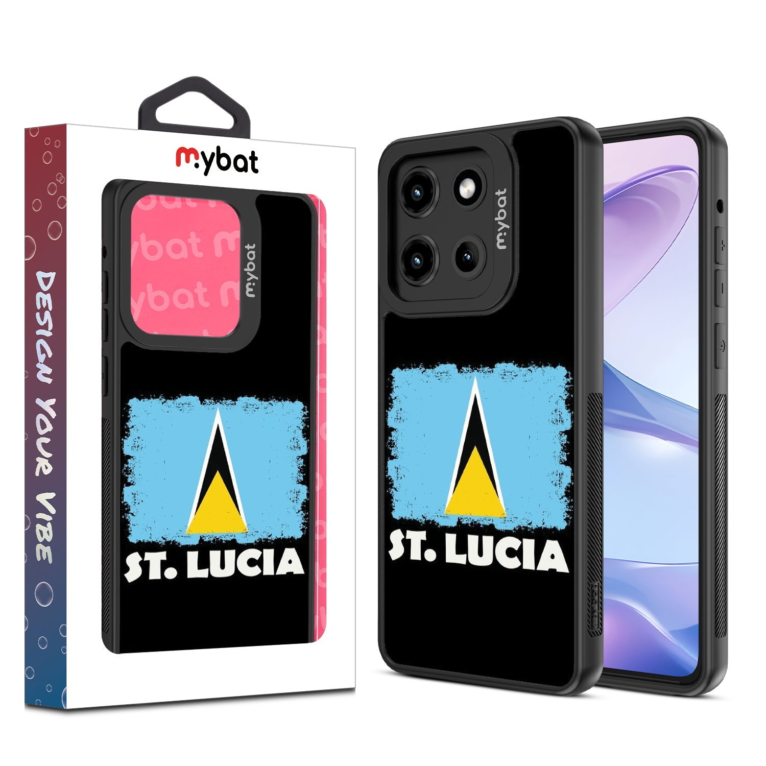 MyBat Design Lab Series Case for Motorola Moto G Stylus 5G (2025) / Moto G Stylus 5G (2026) - St. Lucia Flag