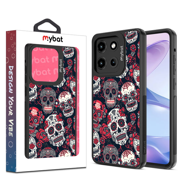 MyBat Design Lab Series Case for Motorola Moto G Stylus 5G (2025) / Moto G Stylus 5G (2026) - Sugar Rose Skulls - MMGS5G25CSLESMP418-1.jpg