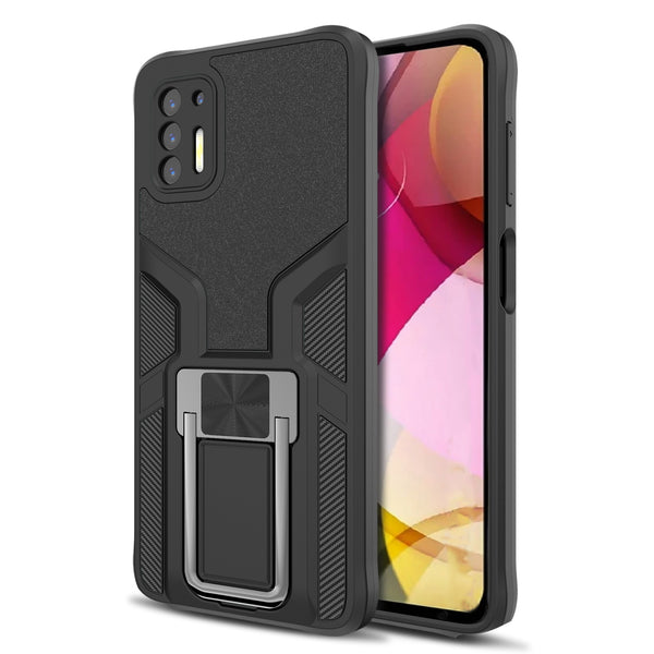 MyBat Hybrid Protector Case (with Ring Stand) for Motorola Moto G Stylus (2021) - Black / Black - MMGST21CSFSSS561-2.jpg