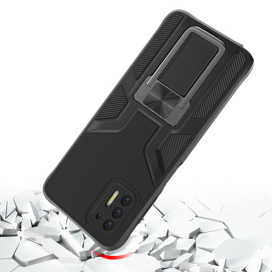 MyBat Hybrid Protector Case (with Ring Stand) for Motorola Moto G Stylus (2021) - Black / Black - MMGST21CSFSSS561-5.jpg