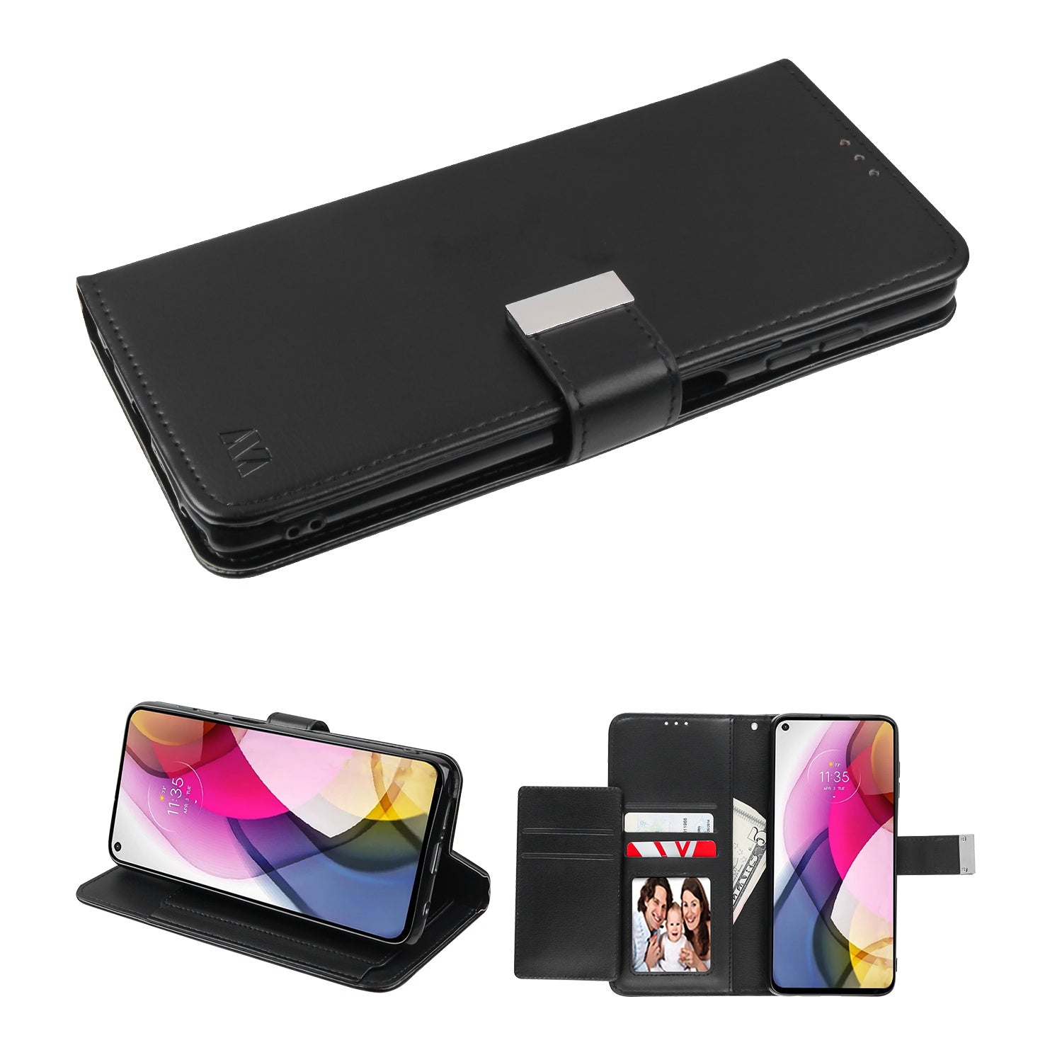 MyBat MyJacket Wallet Xtra Series for Motorola Moto G Stylus (2021) - Black / Black - MMGST21PCMJG031-2.jpg