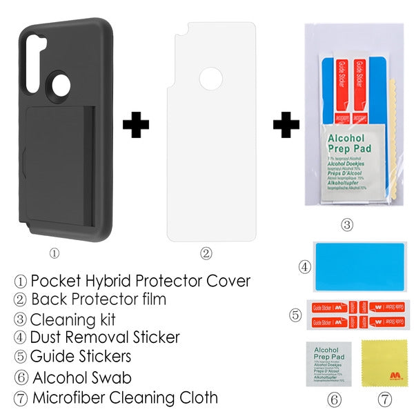 MyBat Poket Hybrid Protector Cover (with Back Film) for Motorola Moto G Stylus - Black / Black - MMGSTCSPKTS001-4.jpg
