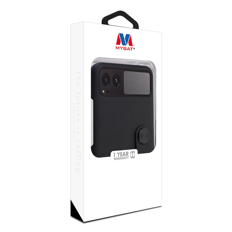 MyBat Leather Protector Case (with Lanyard) for Motorola razr (2023) - Black - MMRAZRCSFSSS461-8.jpg