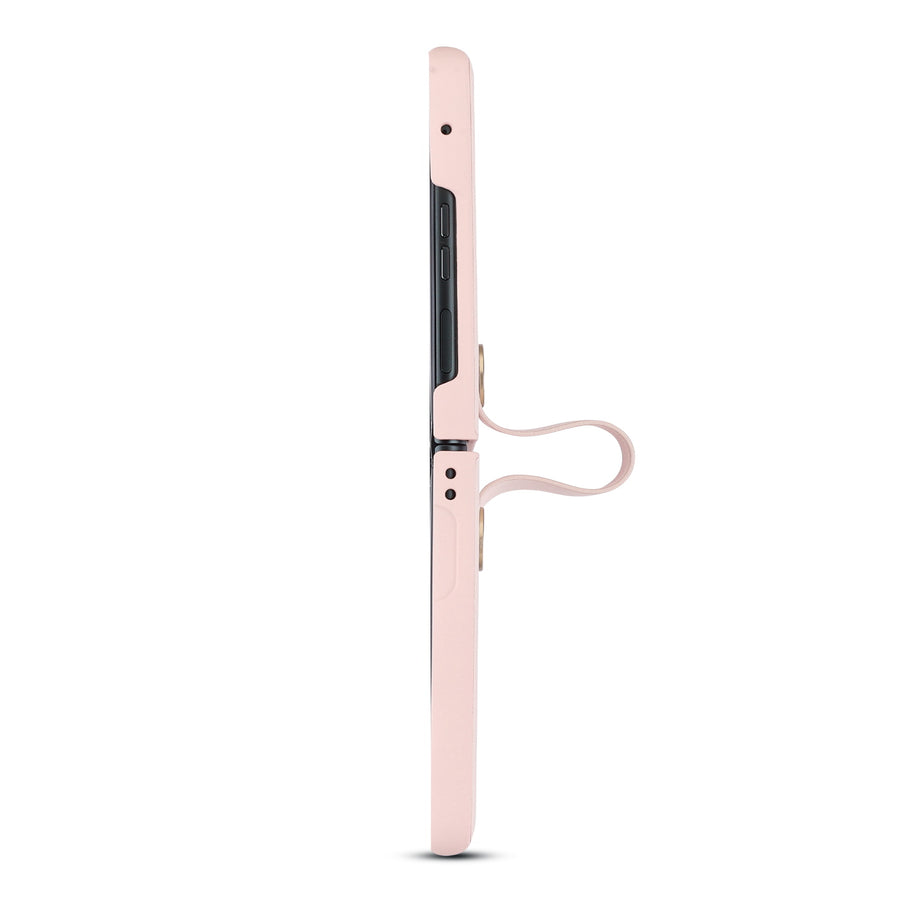 MyBat Leather Protector Case (with Lanyard) for Motorola razr (2023) - Pink - MMRAZRCSFSSS462-4.jpg