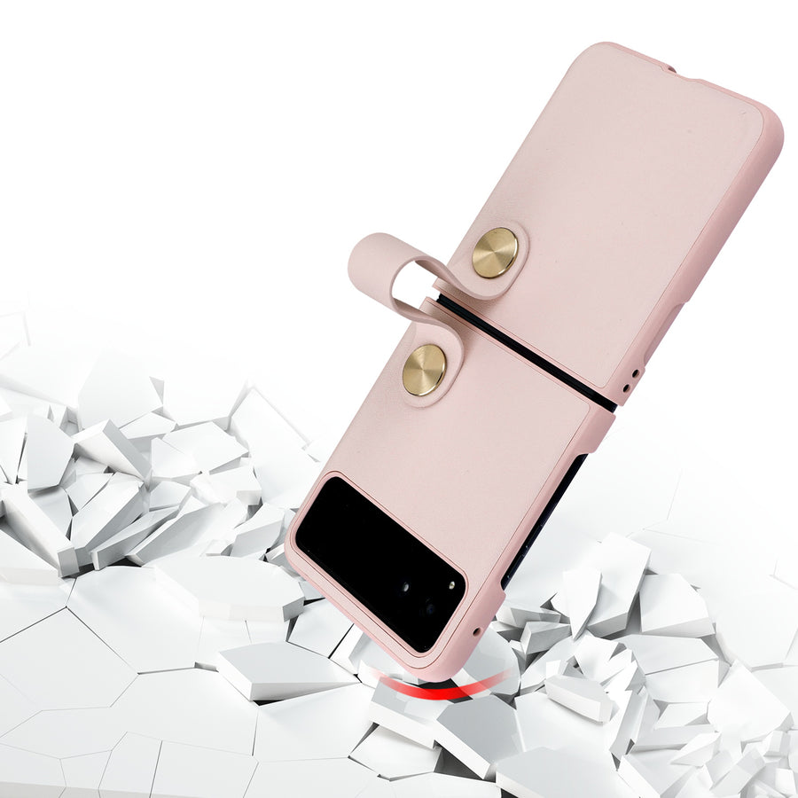 MyBat Leather Protector Case (with Lanyard) for Motorola razr (2023) - Pink - MMRAZRCSFSSS462-5.jpg