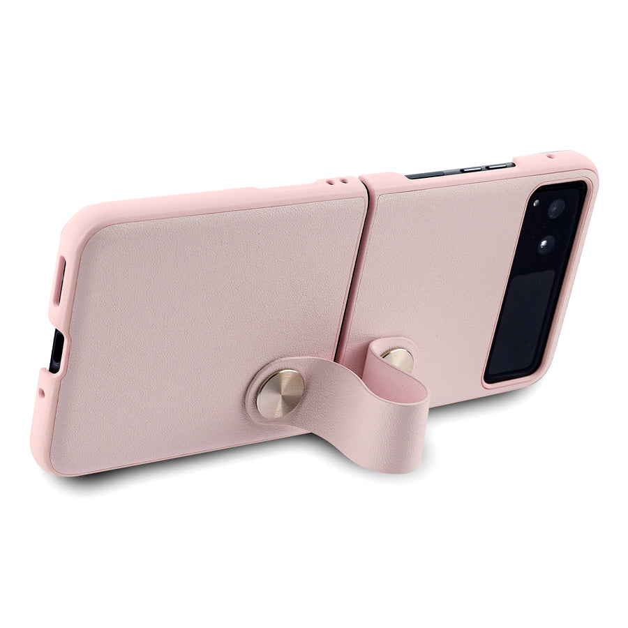 MyBat Leather Protector Case (with Lanyard) for Motorola razr (2023) - Pink - MMRAZRCSFSSS462-7.jpg