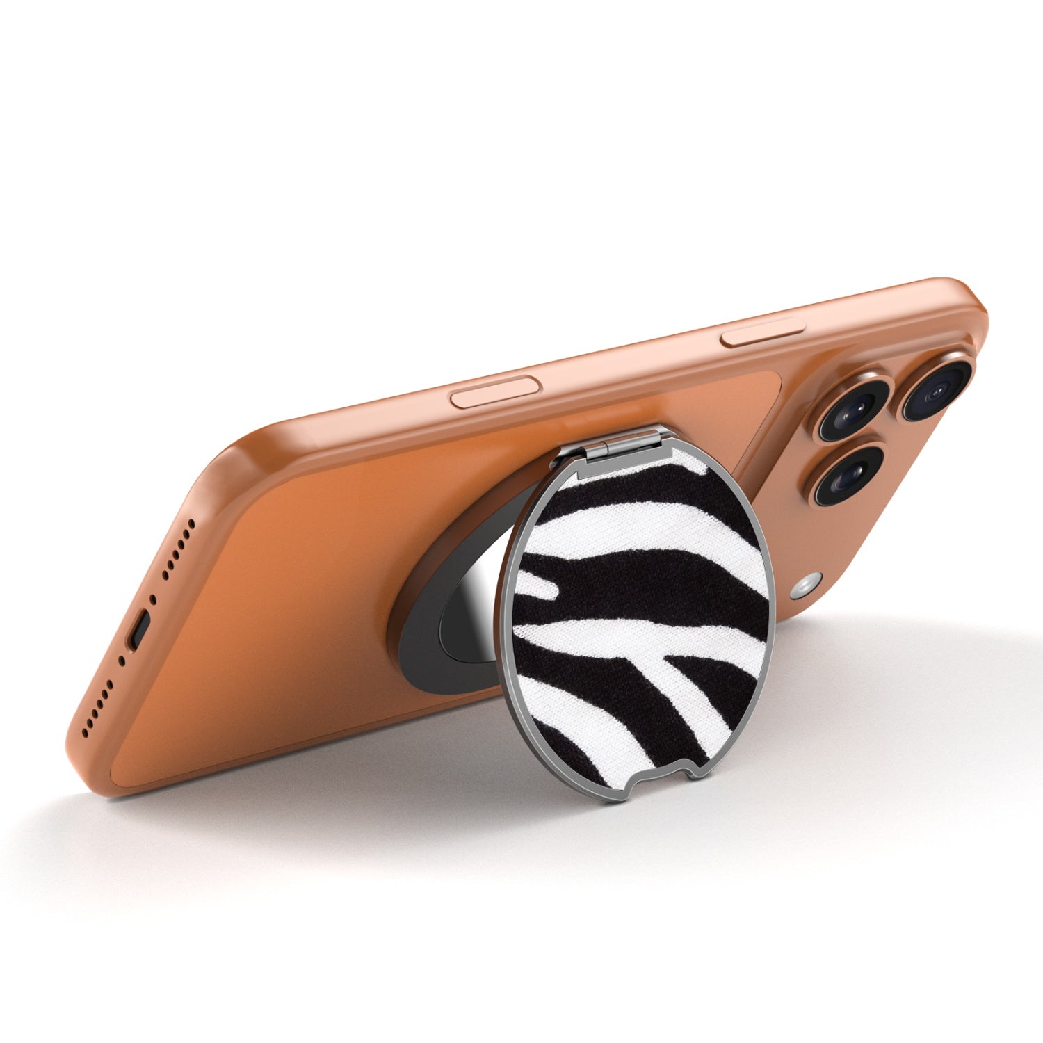 MyBat Design Lab MagSafe Selfie Mirror Kickstand - Black - Zebra Print - MOTHMNUSU331-009-2.jpg